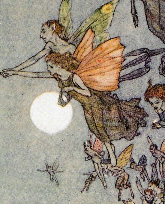 Edmund Dulac ‘The Tempest’ Fairy Art Print: Vintage Book Page