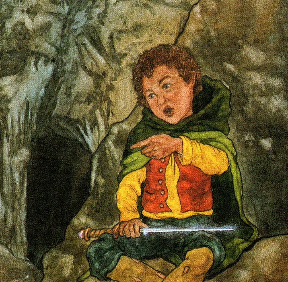 Riddles in the Dark by Michael Hague from The Hobbit Vintage print - Image 2