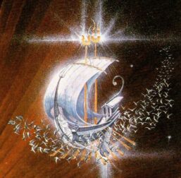 Earendil and Elwing by Roger Garland from The Silmarillion Vintage art-book page