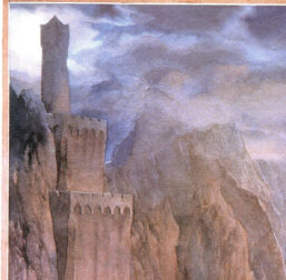 Cirith Ungol by Alan Lee from The Return of the King Vintage art-book page