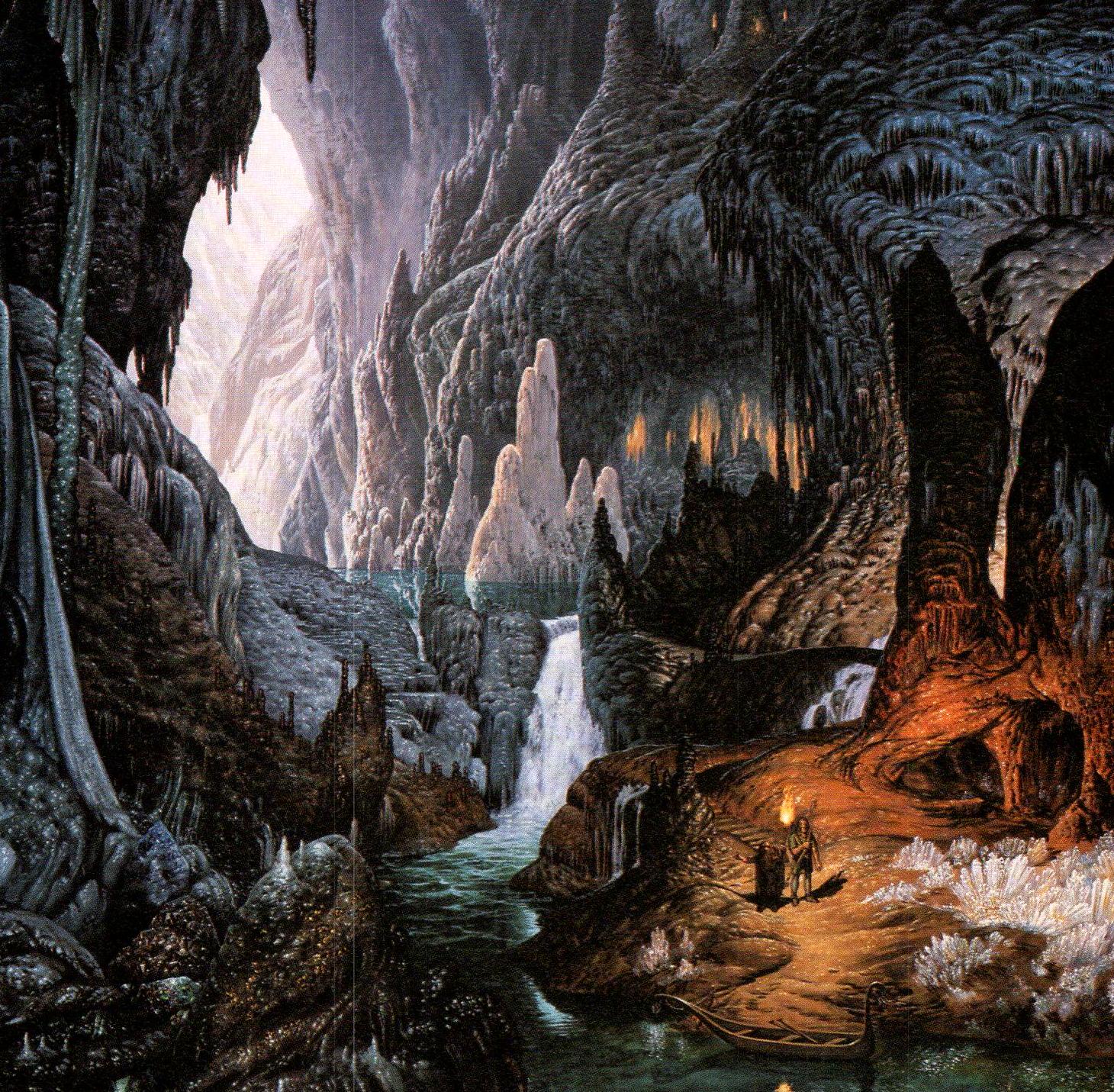 The Glittering Caves of Aglarond by Ted Nasmith
