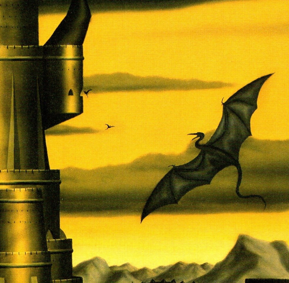 Barad-Dur by Tony Galuidi from The Fellowship of the Ring Vintage art-book page - Image 2