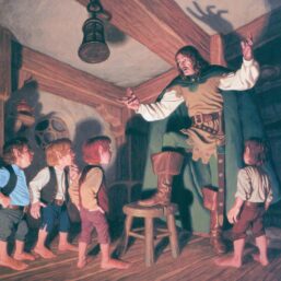 At the Prancing Pony The Brothers Hildebrandt painting Vintage art-book page