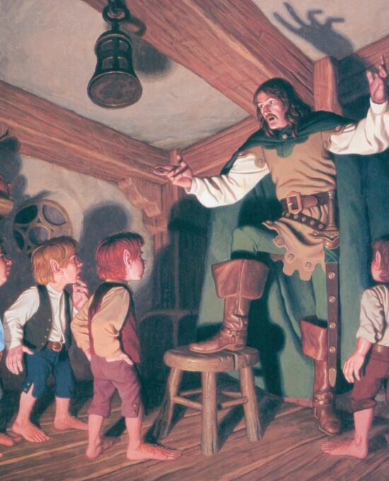 At the Prancing Pony The Brothers Hildebrandt painting Vintage art-book page