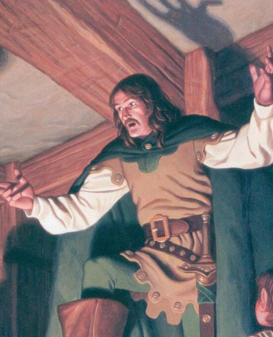 At the Prancing Pony The Brothers Hildebrandt painting Vintage art-book page