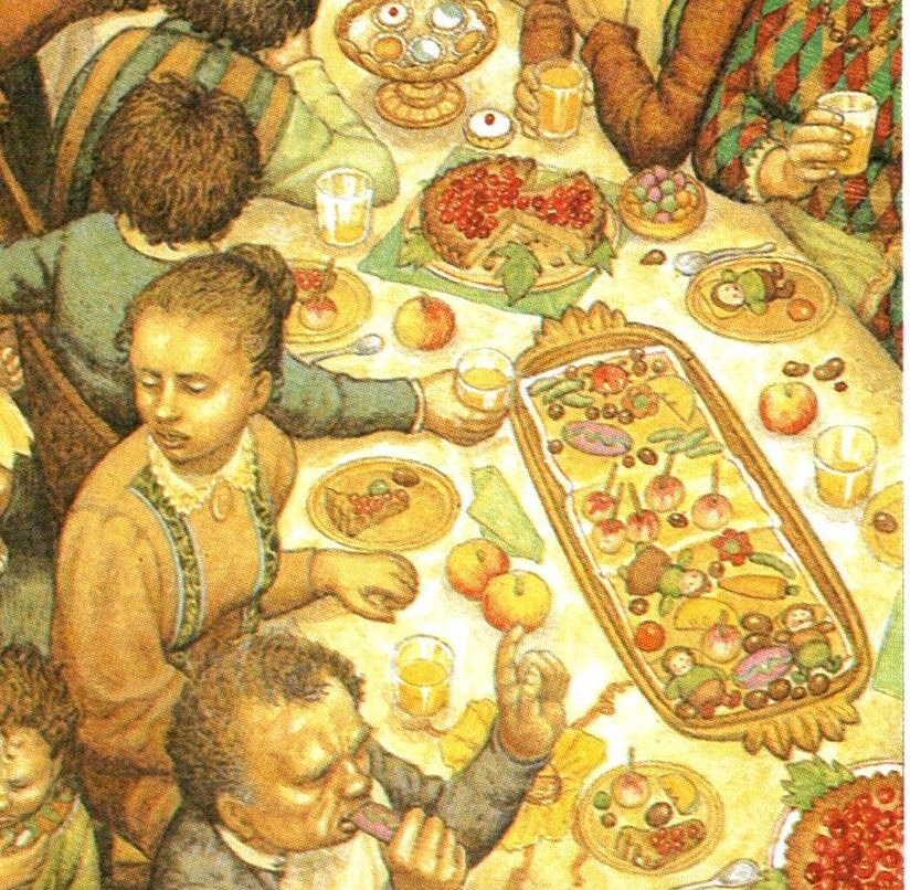 A Long-Expected Party by Inger Edelfeldt from The Fellowship of the Ring Vintage art-book page - Image 3