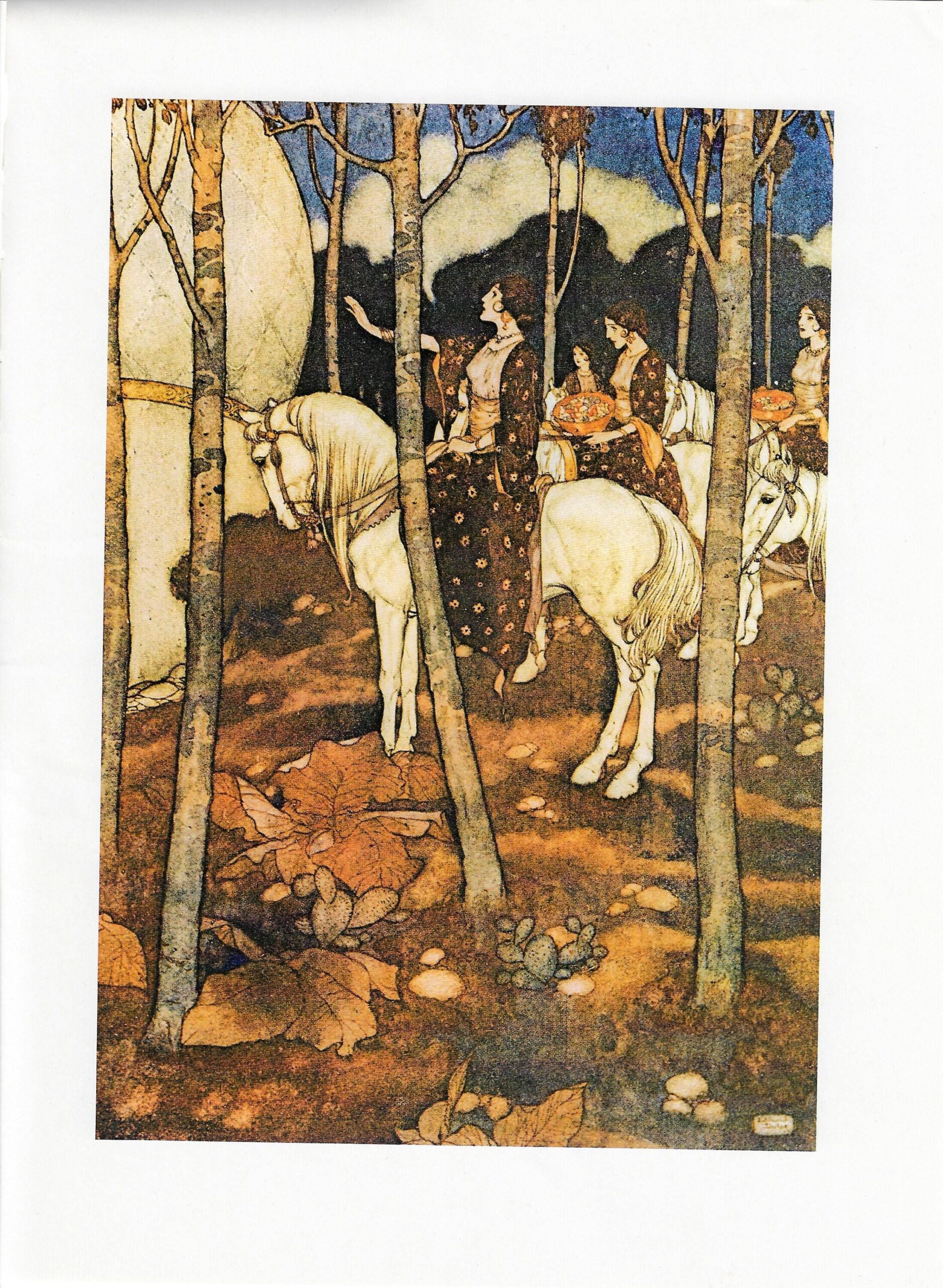 Edmund Dulac Arabian Nights Print: Vintage Book Page - Image 2