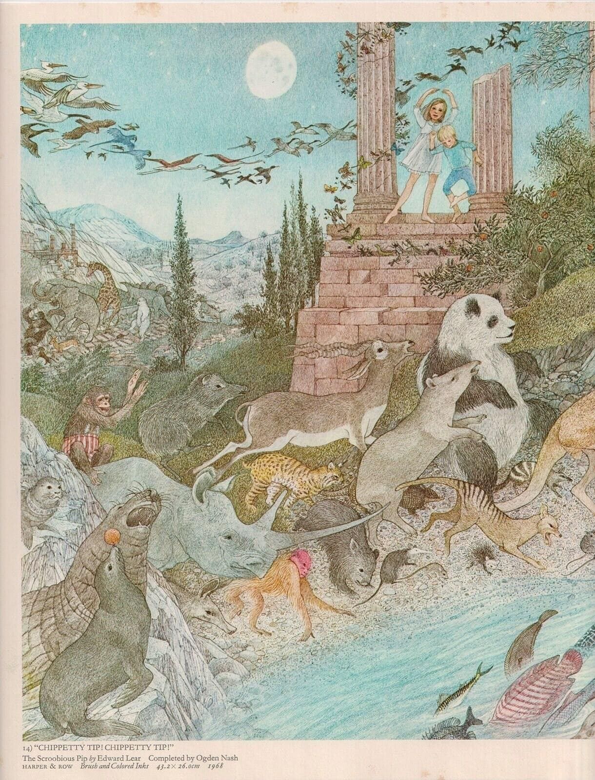 Vintage Andersen Nancy Ekholm Burkert Art Book Page - Image 2