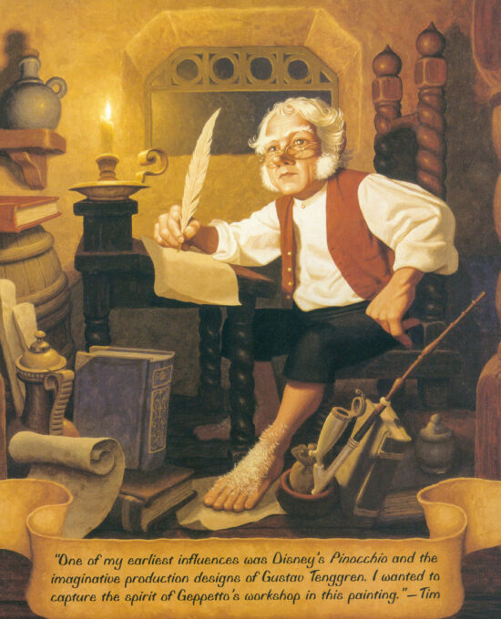 Bilbo at Rivendell The Brothers Hildebrandt Middle-Earth fantasy artwork vintage print