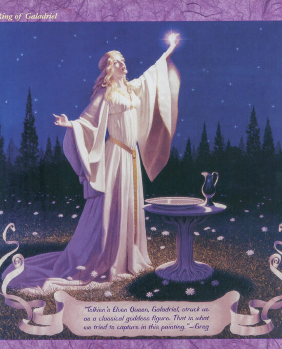 The Ring of Galadriel The Brothers Hildebrandt Middle-Earth vintage fantasy artwork print