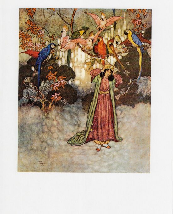 Edmund Dulac Beauty and the Beast Vintage print