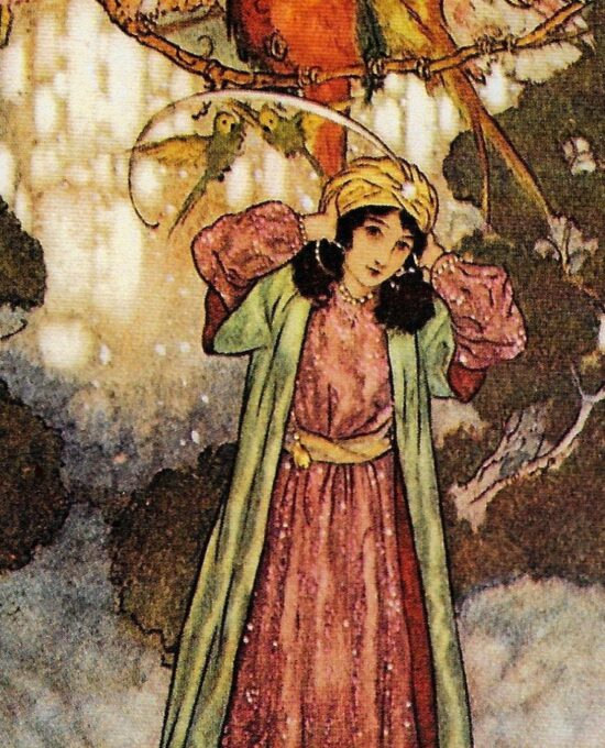 Edmund Dulac Beauty and the Beast Vintage print
