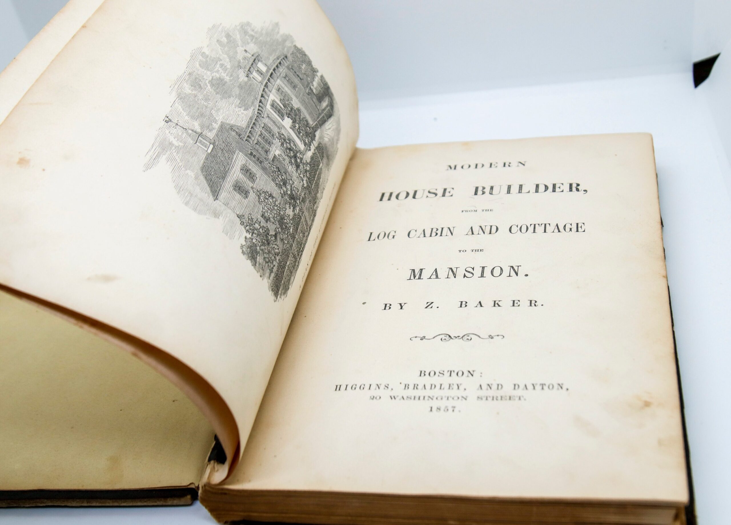 1857 Antique Architecture Book: Modern Housebuilder First Edition - Image 3