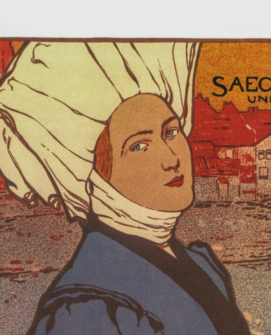 Vintage Art Book Page: Two-Sided Victorian Advertising Posters print