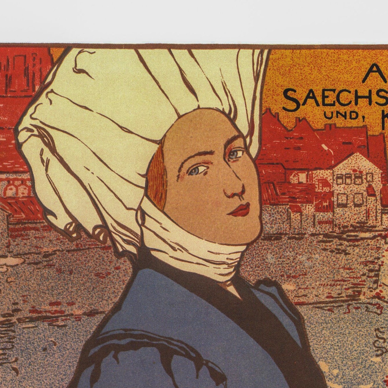 Vintage Art Book Page: Two-Sided Victorian Advertising Posters print