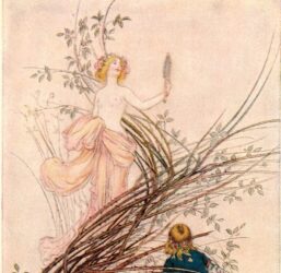 From Chaucer's Works "To Merciless Beauty" Vintage illustration by Warwick Goble