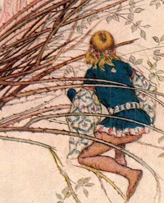 From Chaucer’s Works “To Merciless Beauty” Vintage illustration by Warwick Goble