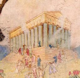 From Chaucer's Works "The Parliament of Birds" Vintage illustration by Warwick Goble