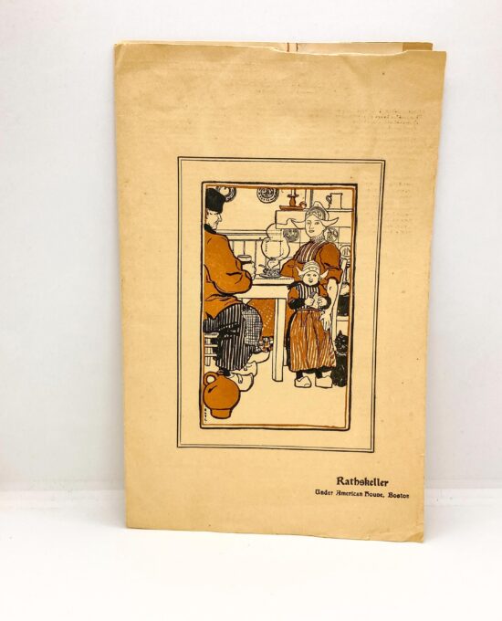 Boston Rathskeller Restaurant Menu “The Rat” 1940s w- Luncheon Menu insert for August 9th