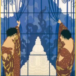 Vintage Erte Fantasy Print: "Winter's Arrival"