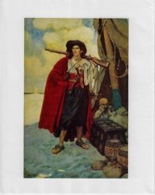 Howard Pyle Pirate Print: Vintage Book Page Illustration
