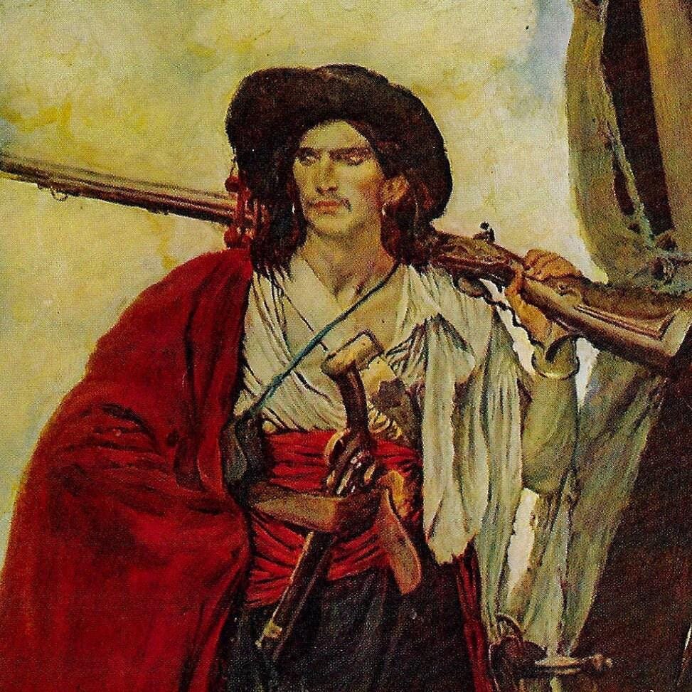Howard Pyle Pirate Print: Vintage Book Page Illustration - Image 2