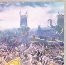 The Battle of the Pelennor Fields by Alan Lee from The Return of the King Vintage print