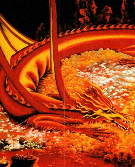 The Glow of Smaug by Carol Emery Phenix from The Hobbit vintage print