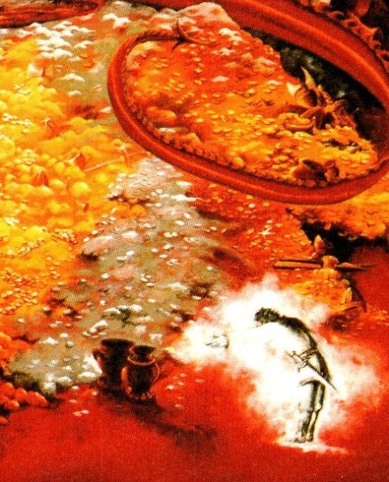 The Glow of Smaug by Carol Emery Phenix from The Hobbit vintage print