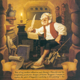 Bilbo at Rivendell The Brothers Hildebrandt Middle-Earth fantasy artwork vintage print