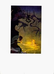 Dorothy P. Lathrop "Oh, but if I might hold it in my hand one moment..." From The Three Mulla Mulgars, Children's book page art