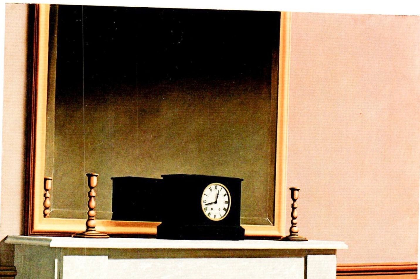 Rene Magritte Vintage art book page "Time transfixed" 1939 - Image 2