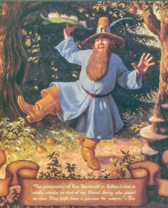 Tom Bombadil The Brothers Hildebrandt painting Vintage art-book page