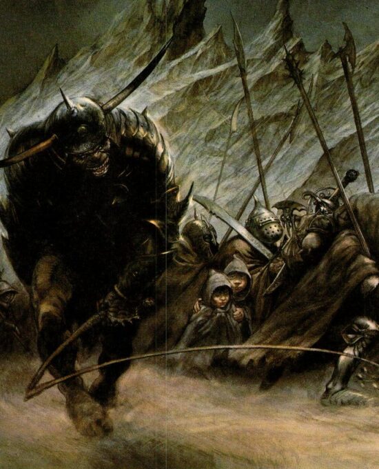 Mount Doom by Alan Lee from The Return of the King Vintage art-book page