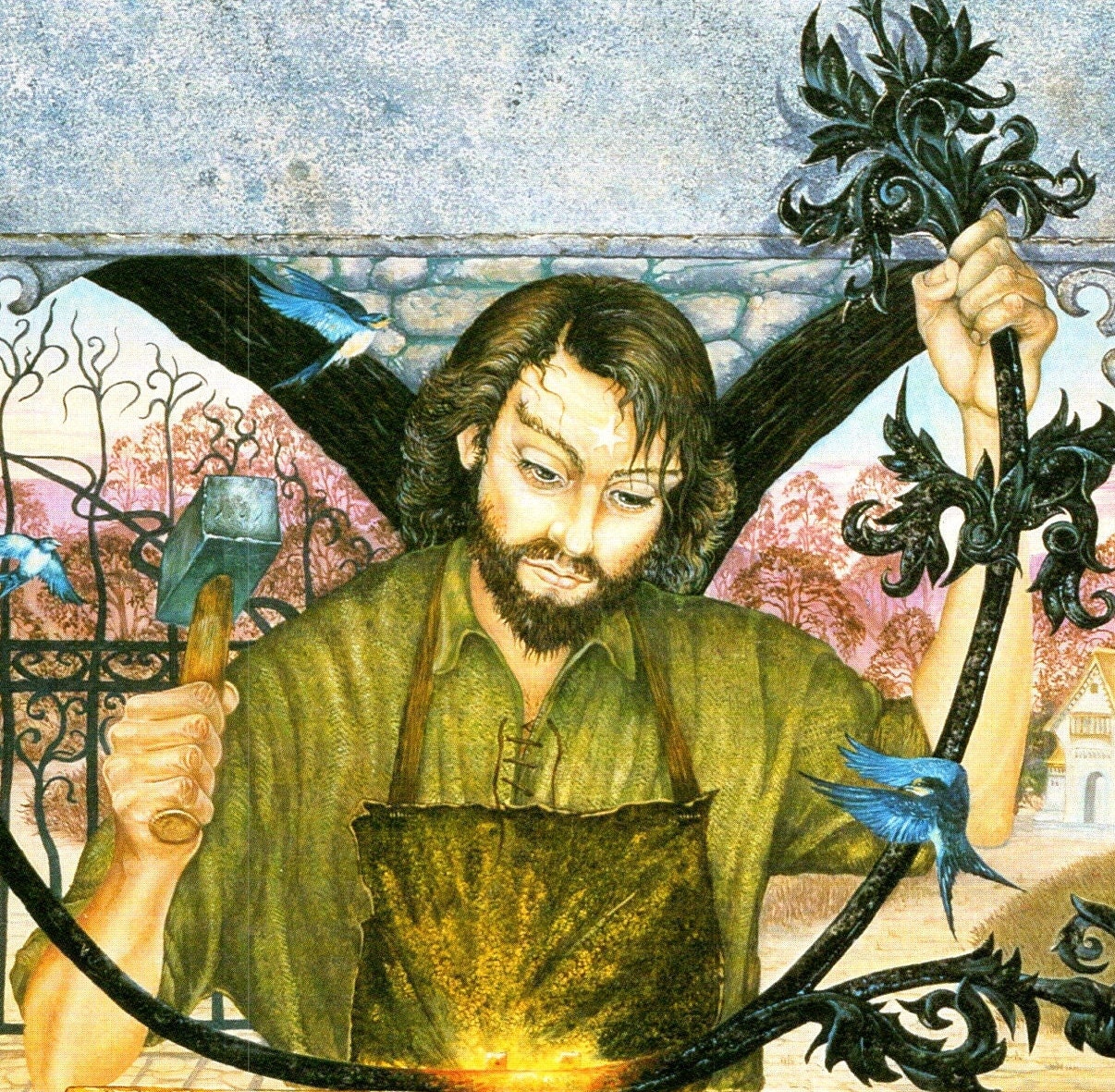 The Smith of Wootton Major by Roger Garland Vintage art-book page