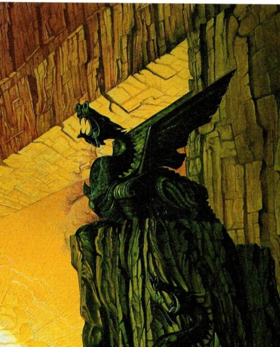 The Gates of Morn by Roger Garland from The Book of Lost Tales, Vol. 1 Vintage art-book page