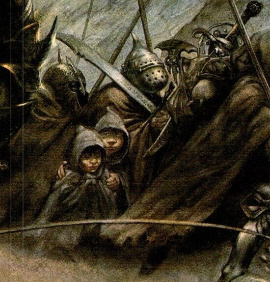 Mount Doom by Alan Lee from The Return of the King Vintage art-book page