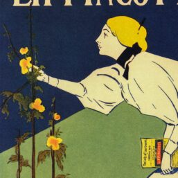 Vintage Carqueville Victorian Magazine Cover Art Print - 1895