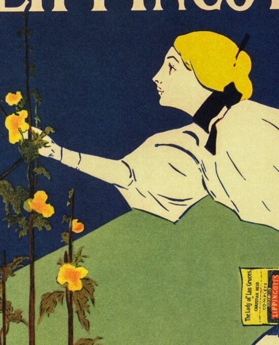 Vintage Carqueville Victorian Magazine Cover Art Print – 1895