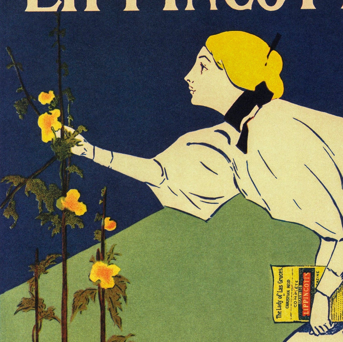 Vintage Carqueville Victorian Magazine Cover Art Print - 1895