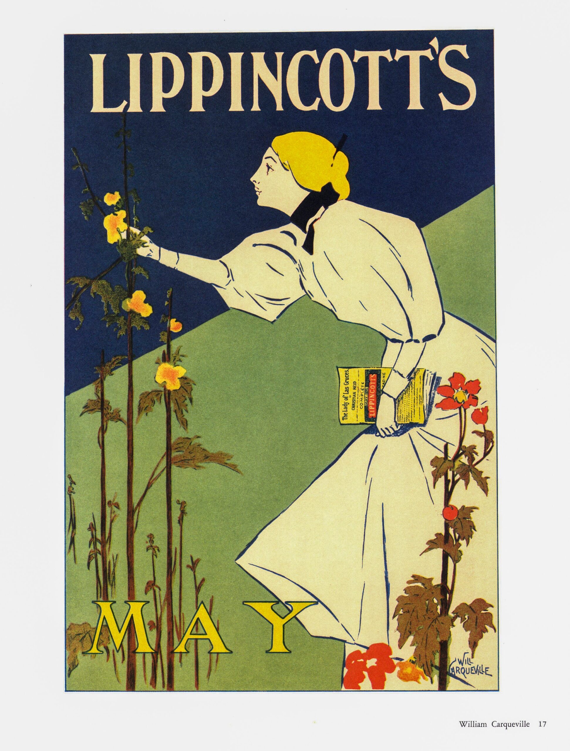 Vintage Carqueville Victorian Magazine Cover Art Print - 1895 - Image 2