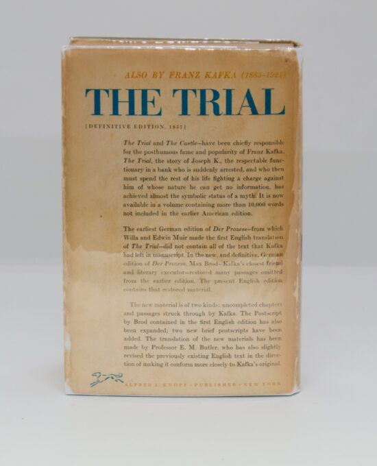 Franz Kafka “The Castle” 1961 Cloth-wrapped vintage hardcover novel Author’s final novel