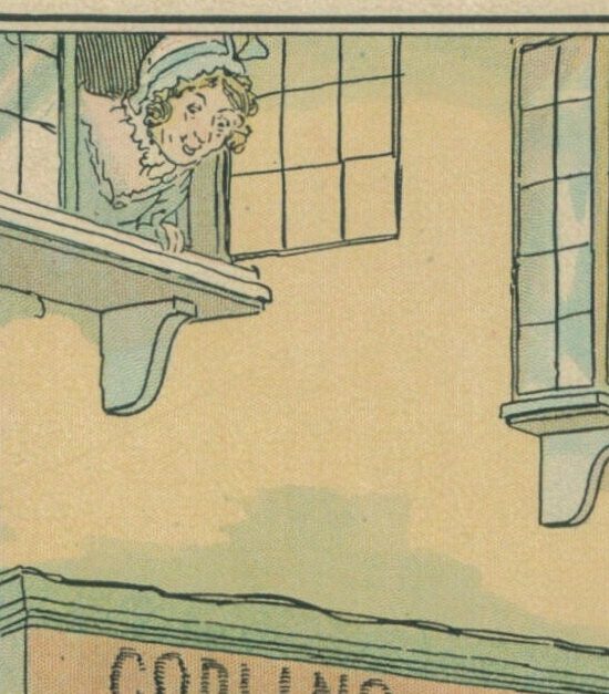 from an antique copy of Jane Austen’s “Emma” Color illustration by C.E. Brock