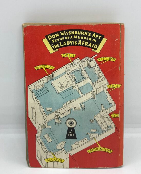 Dell Mapback “The Lady Is Afraid” c1943 George Harmon Coxe Gerald Gregg cover art