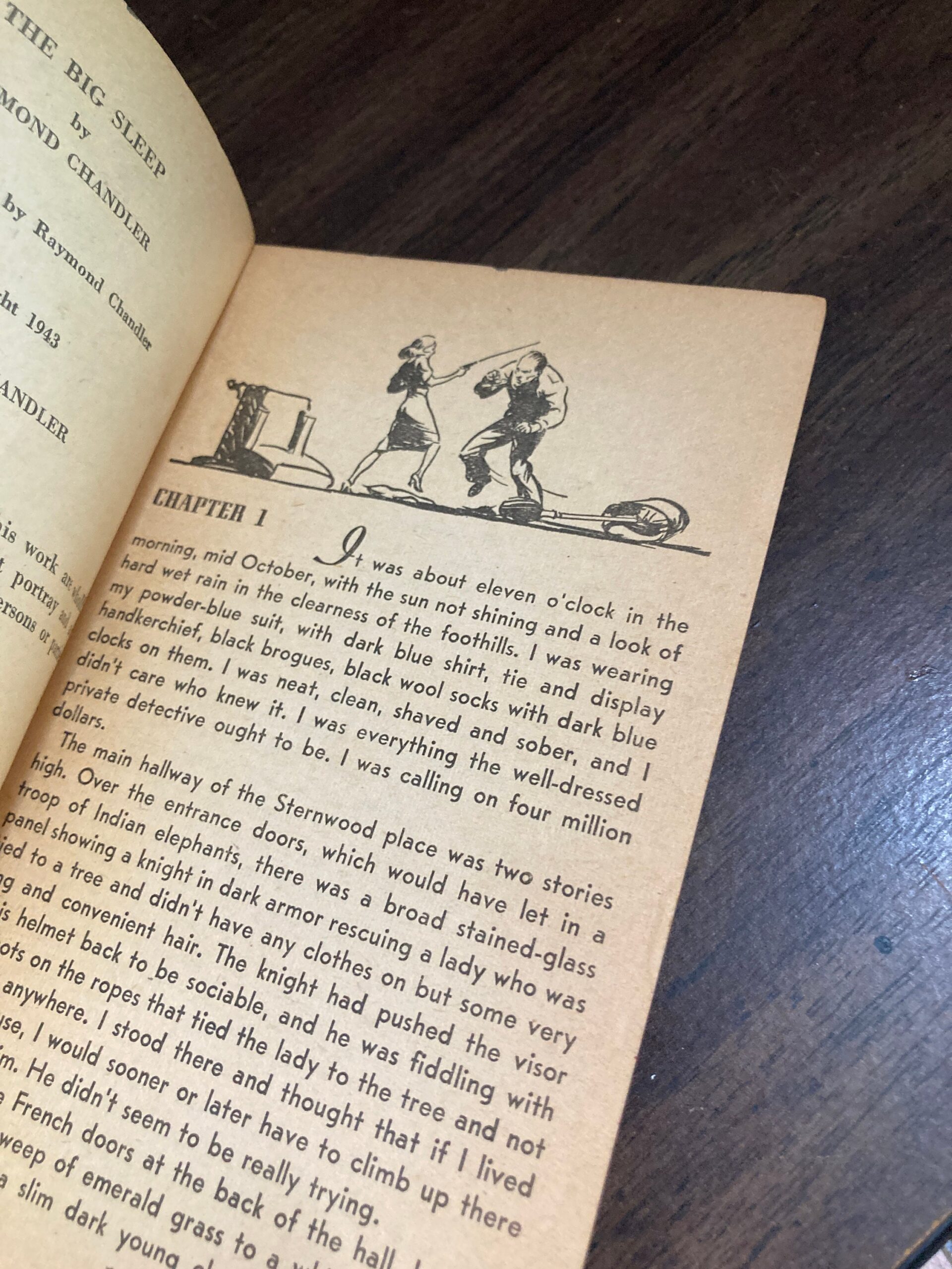 Raymond Chandler "The Big Sleep" Avon Library print 1943 Vintage early print paperback - Image 6