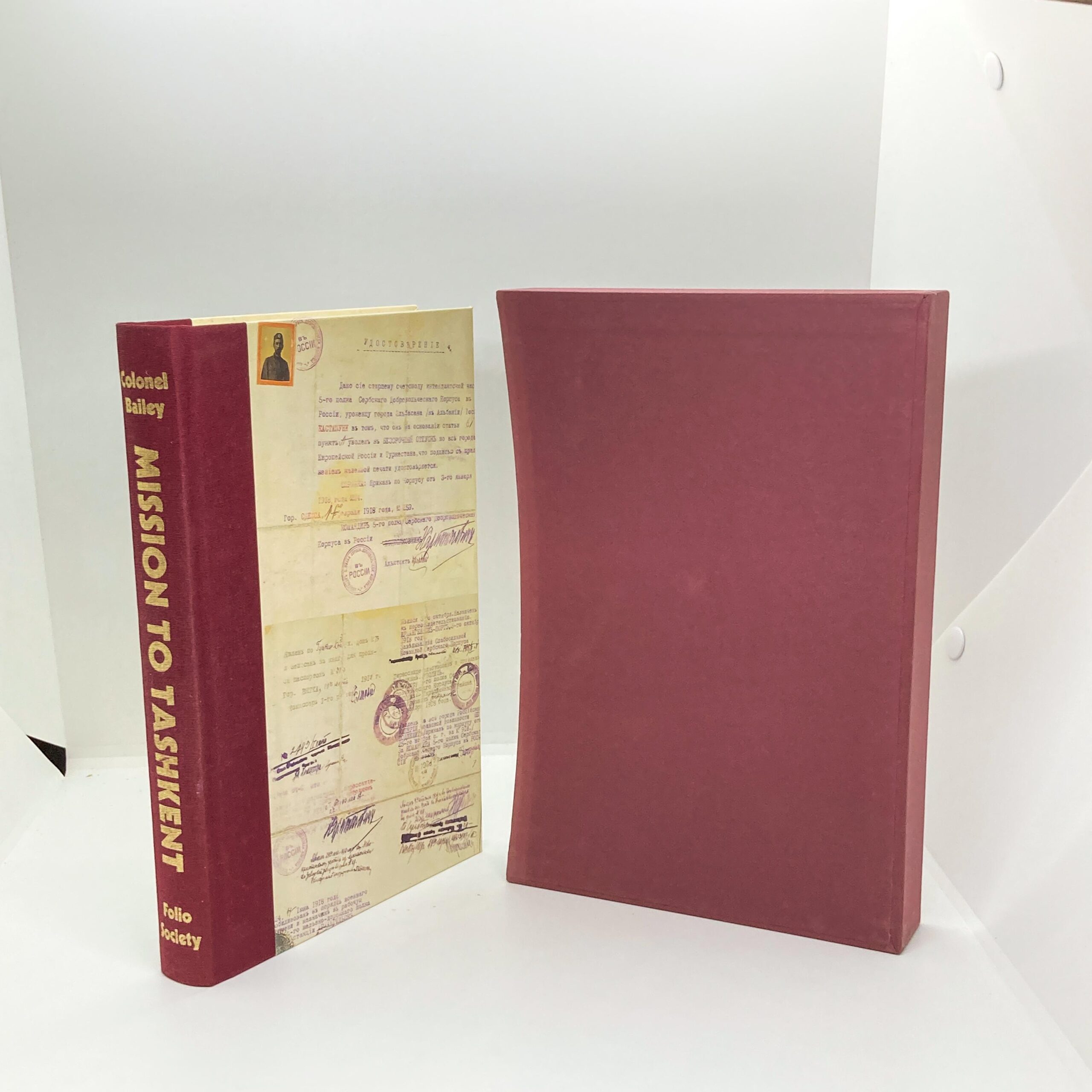 Mission to Tashkent Colonel Bailey Vintage slip-cased hardcover book Folio Society London 2002