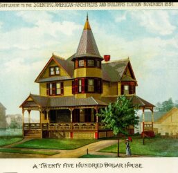 1891 Scientific American Victorian House Color Plate