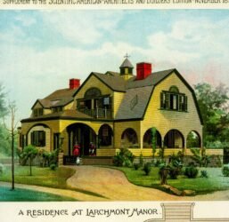 1891 Scientific American Color Plate: Larchmont Manor Victorian Home