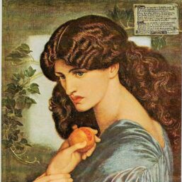 Prosperpine 1874 '70s art book page Dante Gabriel Rossetti