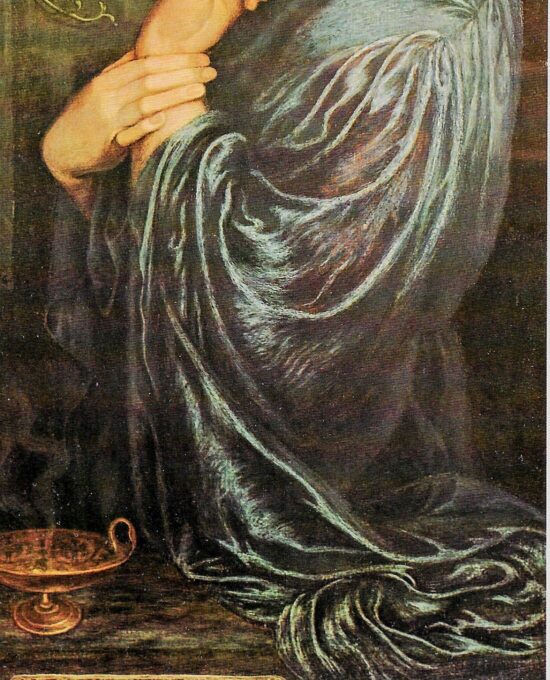 Prosperpine 1874 ’70s art book page Dante Gabriel Rossetti